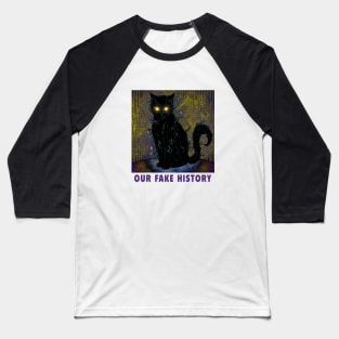 Evil Black Cat Baseball T-Shirt